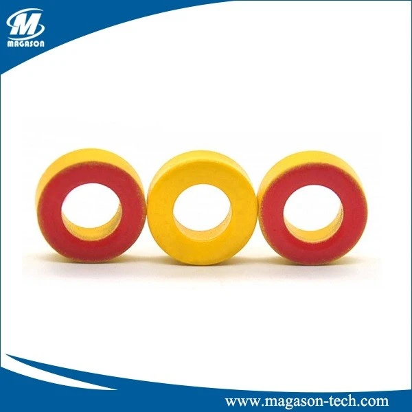 Yellow White Toroid Core